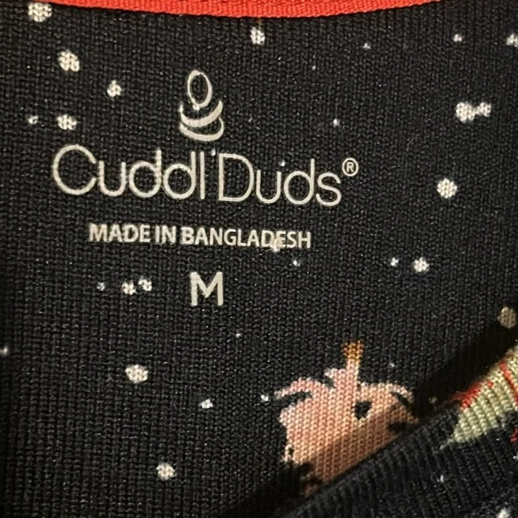 Cuddl Duds medium two piece pajamas set holiday (or not) - Picture 7 of 12